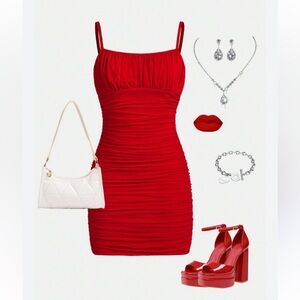 Princess Polly Bodycon mini red dress